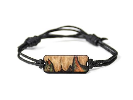 Classic Wood+Resin Bracelet - Willie (Green, 646867) For Discount