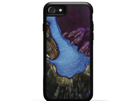 iPhone SE Wood+Resin Phone Case - Layla (Mosaic, 649082) For Sale