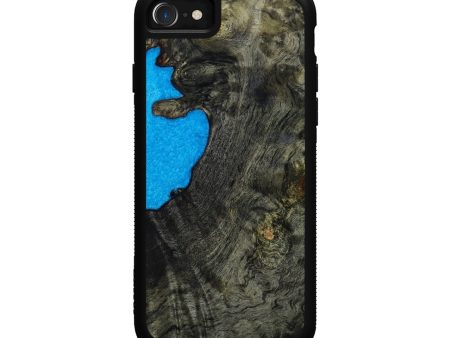 iPhone SE Wood+Resin Phone Case - Jaelyn (Wood Burl, 646833) on Sale