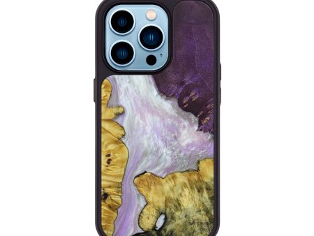 iPhone 14 Pro Wood+Resin Phone Case - Bennie (Mosaic, 649079) Online now