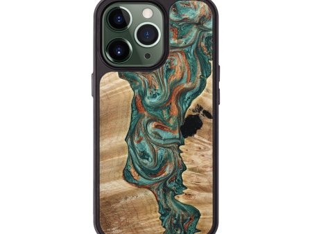 iPhone 13 Pro Wood+Resin Phone Case - Courtney (Green, 649172) Online now