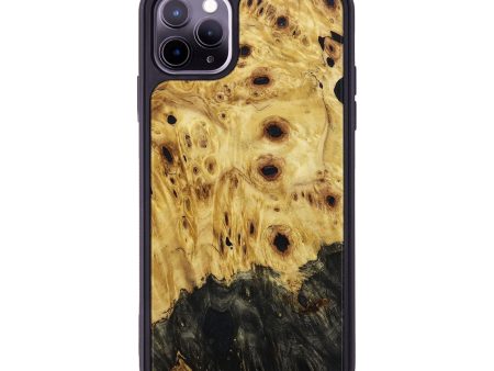 iPhone 11 Pro Max Wood+Resin Phone Case - Branden (Wood Burl, 649132) Hot on Sale