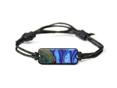 Classic Wood+Resin Bracelet - Taryn (Blue, 647977) Online now