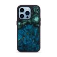 iPhone 14 Pro Wood+Resin Phone Case - Adeline (Green, 647791) Sale