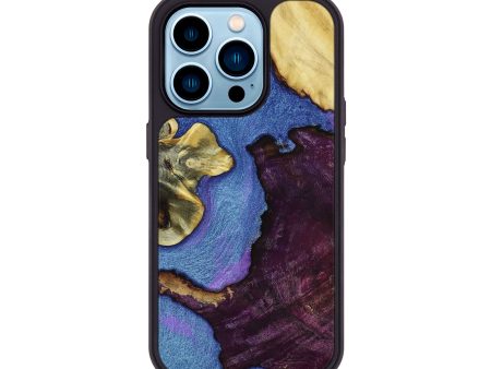 iPhone 14 Pro Wood+Resin Phone Case - Walter (Mosaic, 649070) Online Hot Sale