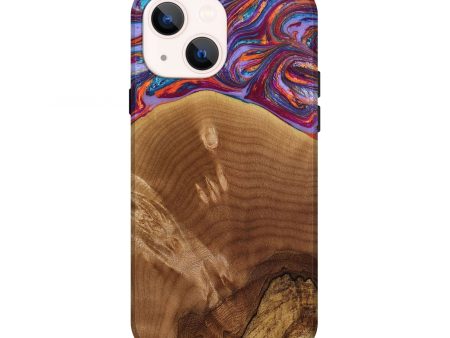 iPhone 13 Wood+Resin Live Edge Phone Case - Ariana (Purple, 649161) Hot on Sale