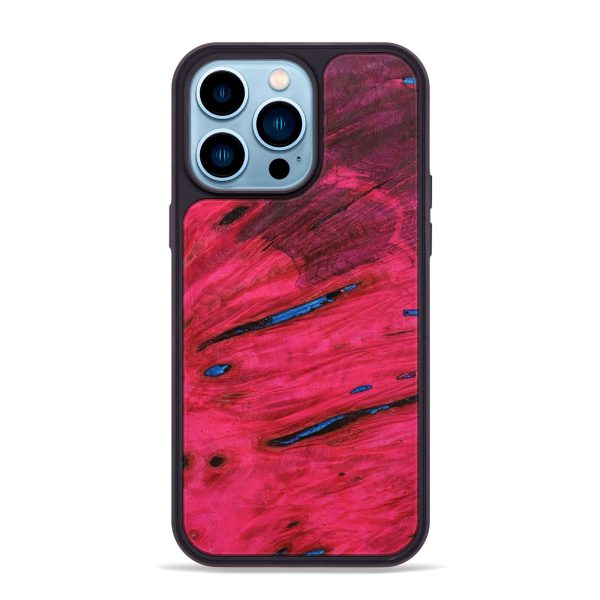 iPhone 14 Pro Max Wood+Resin Phone Case - Nicolette (Wood Burl, 649139) on Sale