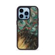 iPhone 14 Pro Wood+Resin Phone Case - Gail (Green, 649170) Hot on Sale