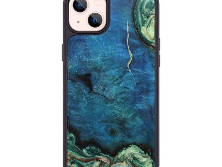 iPhone 14 Plus Wood+Resin Phone Case - Aurora (Green, 649168) Online