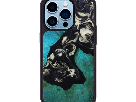 iPhone 14 Pro Wood+Resin Phone Case - Ariella (Artist Pick, 643709) For Sale