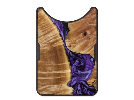 Alloy Wood+Resin Wallet - Kiley (Purple, 644401) For Sale