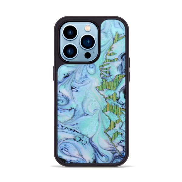 iPhone 14 Pro Wood+Resin Phone Case - Ainsley (Pattern, 644053) For Cheap