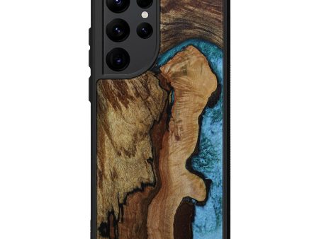 Galaxy S22 Ultra Wood+Resin Phone Case - Caroline (Wood Burl, 647604) Discount