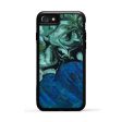 iPhone SE Wood+Resin Phone Case - Albert (Green, 646777) For Discount