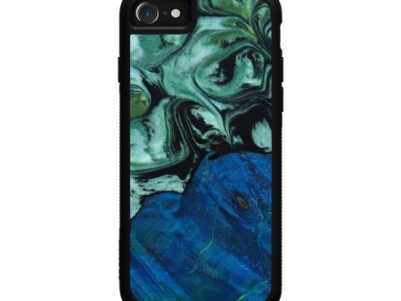 iPhone SE Wood+Resin Phone Case - Albert (Green, 646777) For Discount