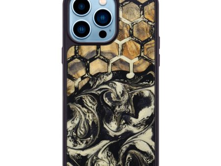 iPhone 14 Pro Max Wood+Resin Phone Case - Adrianna (Pattern, 644059) For Discount