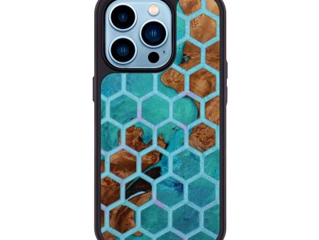 iPhone 14 Pro Wood+Resin Phone Case - Trista (Pattern, 644359) Online now