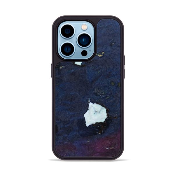 iPhone 14 Pro Wood+Resin Phone Case - Bruce (Wood Burl, 645810) Cheap