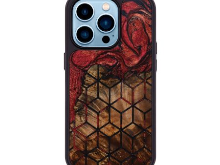 iPhone 14 Pro Wood+Resin Phone Case - Shanice (Pattern, 645018) Cheap