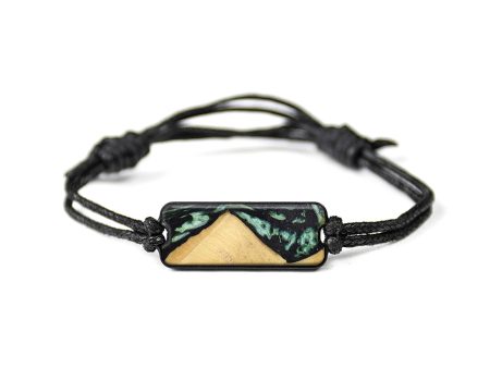 Classic Wood+Resin Bracelet - Thomas (Green, 644839) on Sale