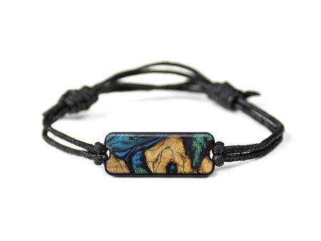 Classic Wood+Resin Bracelet - Ted (Green, 645852) Online now