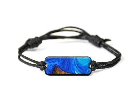 Classic Wood+Resin Bracelet - Tammy (Blue, 644914) For Cheap