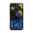 iPhone SE Wood+Resin Phone Case - Ronan (Blue, 648662) Online Sale