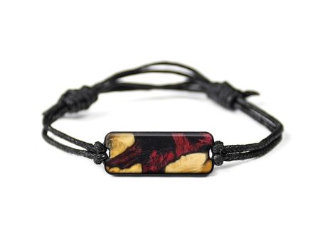 Classic Wood+Resin Bracelet - Sylvia (Red, 644857) on Sale