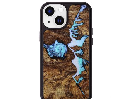 iPhone 13 mini Wood+Resin Phone Case - Connie (Pattern, 644066) For Discount