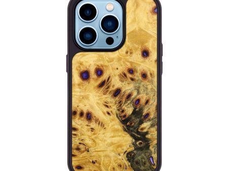 iPhone 14 Pro Wood+Resin Phone Case - Shane (Wood Burl, 646023) Fashion