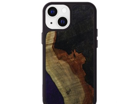 iPhone 13 mini Wood+Resin Phone Case - Damian (Wood Burl, 647602) Online now