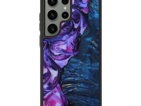 Galaxy S23 Ultra Wood+Resin Phone Case - Daniel (Purple, 646260) Sale