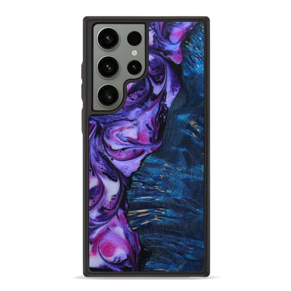 Galaxy S23 Ultra Wood+Resin Phone Case - Daniel (Purple, 646260) Sale