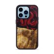 iPhone 14 Pro Wood+Resin Phone Case - Addyson (Red, 643935) Fashion