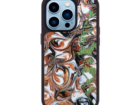 iPhone 14 Pro Wood+Resin Phone Case - Bernice (Pattern, 646666) Online Sale