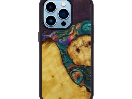 iPhone 14 Pro Wood+Resin Phone Case - Brenden (Mosaic, 646441) Online Hot Sale