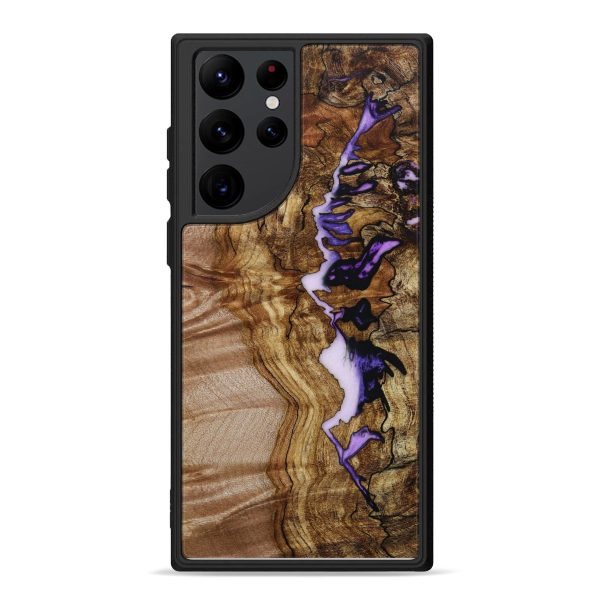 Galaxy S22 Ultra Wood+Resin Phone Case - Christina (Pattern, 644887) Supply