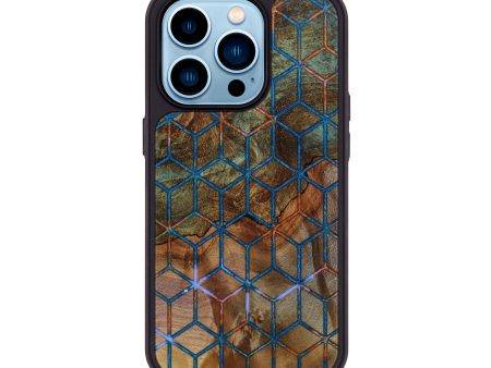 iPhone 14 Pro Wood+Resin Phone Case - Athena (Pattern, 644884) Sale