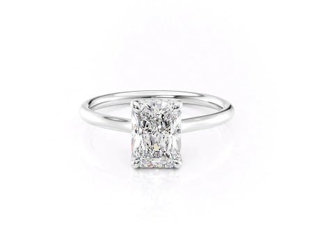 The Ellie Set With A 4.5 Carat Radiant Moissanite Sale