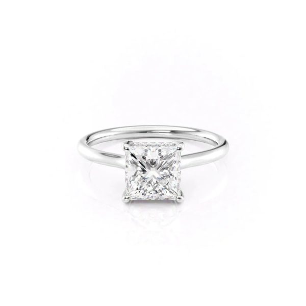 The Ellie Set With A 4.5 Carat Princess Moissanite Online Sale