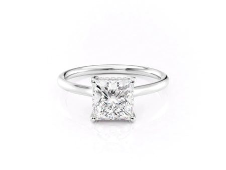 The Ellie Set With A 1.5 Carat Princess Moissanite Online Hot Sale