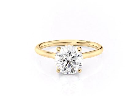 The Ellie Set With A 3 Carat Round Moissanite Fashion